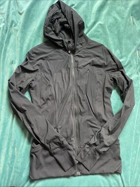 lululemon athletica Black Hooded Full-Zip Jacket